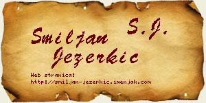 Smiljan Jezerkić vizit kartica